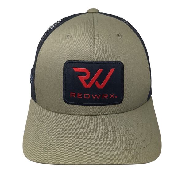 Redwrx Logo Patch Snapback Trucker Hat Green One Size Mesh Back Hoyt - Picture 1 of 9